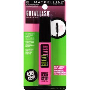 Maybelline Great Lash Mascara, 100 Blackest Black